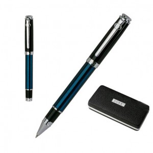 碳纤蓝斜纹钢笔
