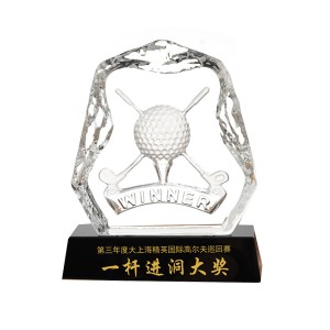 高尔夫球比赛水晶奖杯
